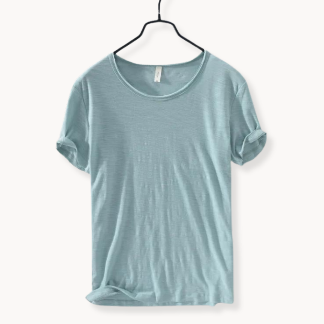Trendy men's solid color long sleeve shirt, offering versatile Ibiza style for smart casual fashion.
