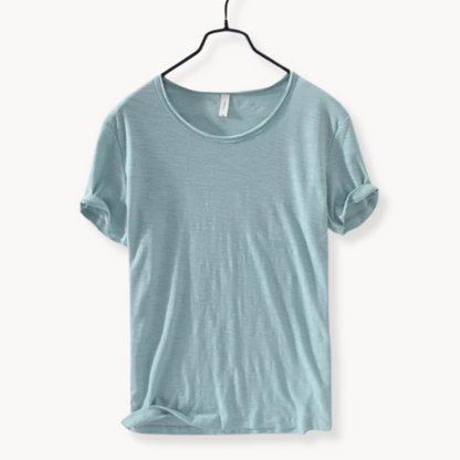 Trendy men's solid color long sleeve shirt, offering versatile Ibiza style for smart casual fashion.