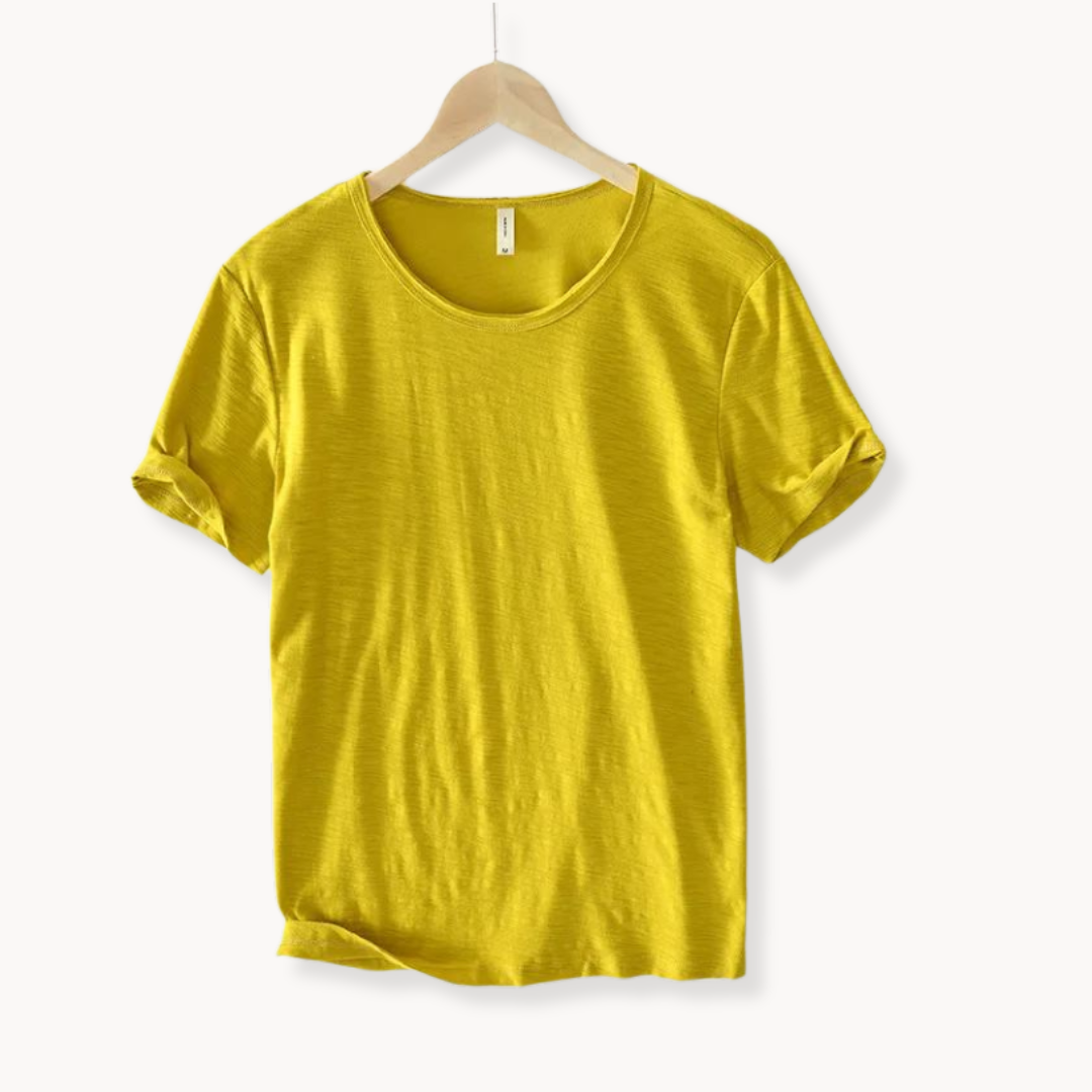 Men's versatile long sleeve button-up shirt. A smart-casual solid color top for everyday wear.