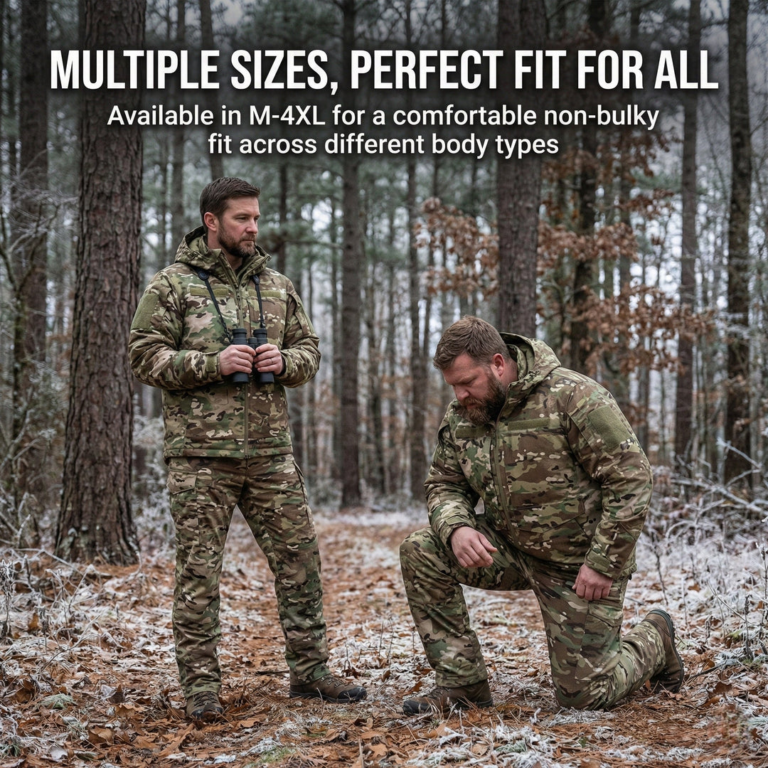 Camo print insulated pants for men, durable and warm outdoor workwear