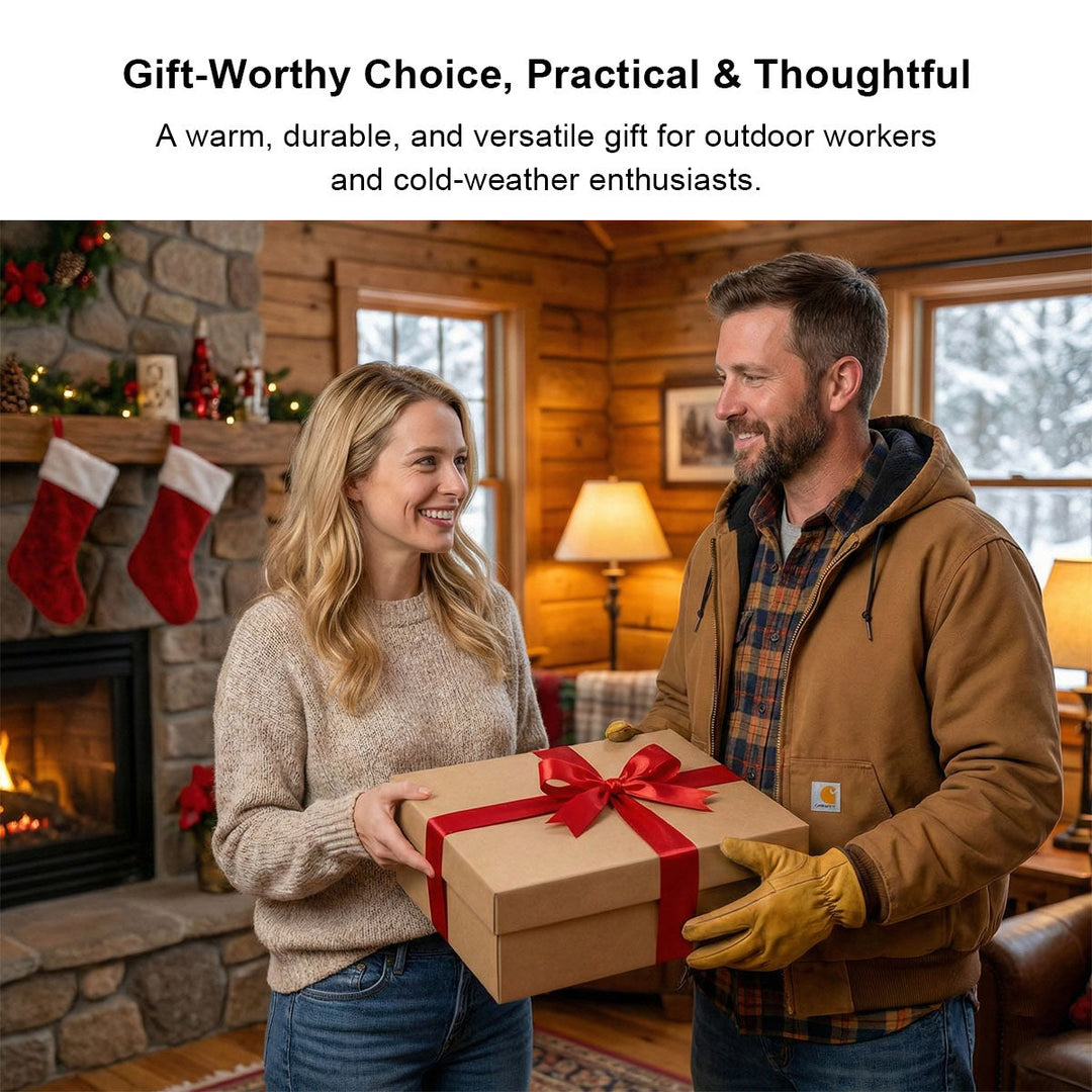 Durable insulated men's camo work suit, designed for cold weather protection
