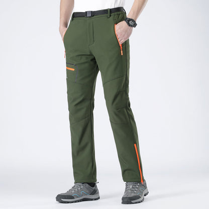 Men's cold-weather insulated trousers, essential durable winterwear for all outdoor gear needs.