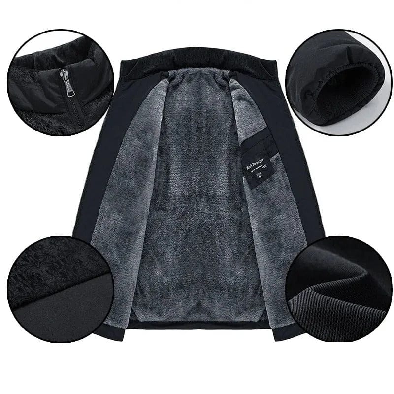 Warm men's insulated jacket, perfect tech outerwear for cold winter weather. Quilted for comfort.
