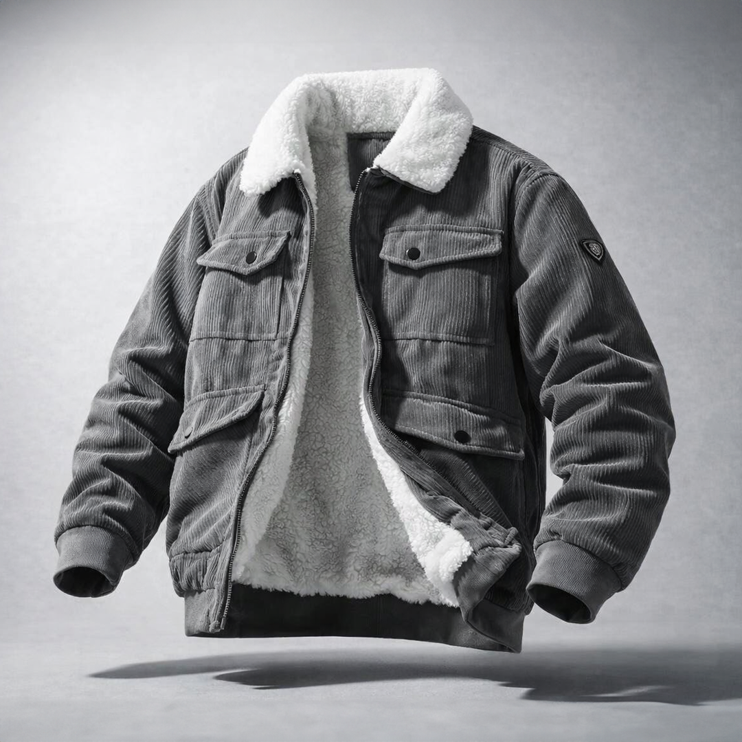 Stylish men's insulated jacket, perfect for casual winter outerwear. Durable & warm for cold weather.