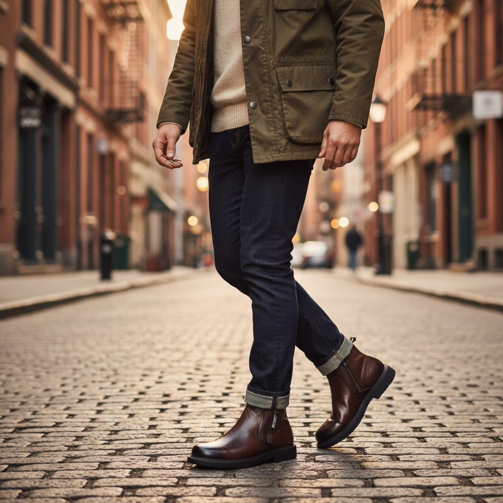 Sophisticated Ironwood men's boots, ideal versatile footwear for both office and casual men's fashion.
