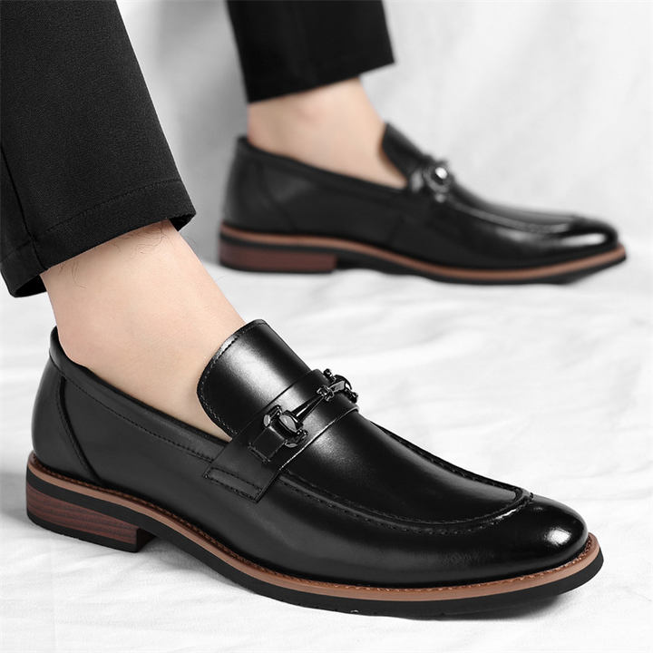 Sleek & comfortable men's Italian loafers. Slip-on design with a durable sole for everyday wear.