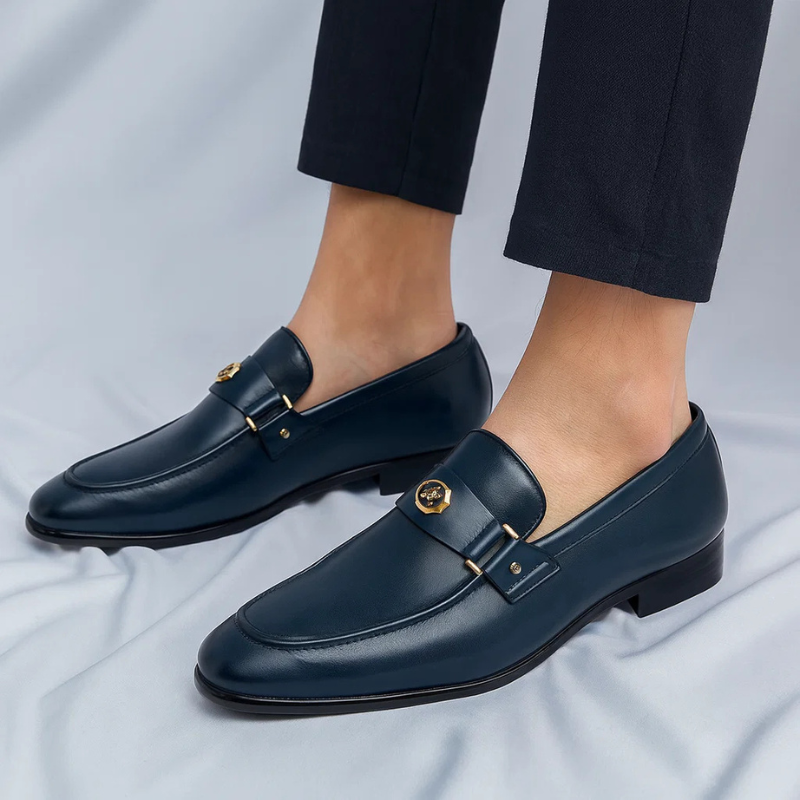 Classic men's Italian loafers. Versatile dress or casual shoes for a polished, comfortable everyday look.