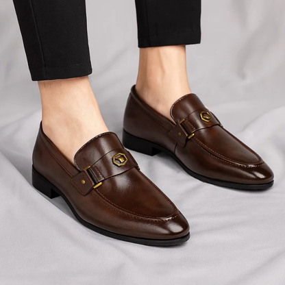 Stylish men's Italian loafers, perfect for business or smart casual wear. Comfortable everyday slip-on shoes.