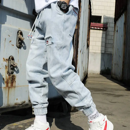 Stylish men's Jacques Tapered Denim Joggers, combining comfort, versatility, and a modern casual appeal.