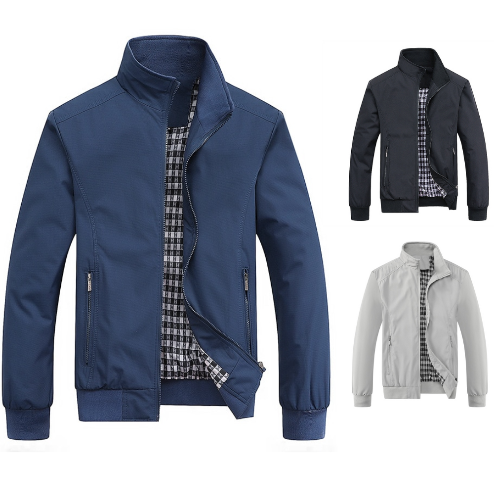 Men's stylish bomber jacket, versatile outerwear with a hidden pocket, perfect for a modern casual look.