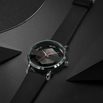 Modern men's steel Kinetic Orbit Watch, a sophisticated timepiece from the exclusive set.