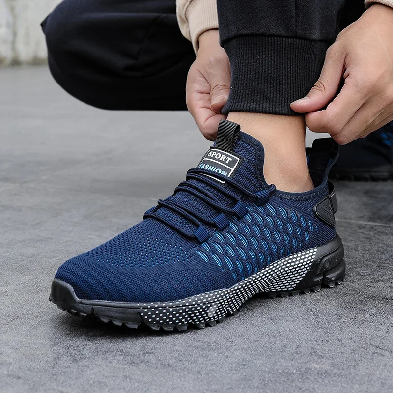 KinetiQ men's comfort shoes, featuring a lightweight mesh upper for all-day wear and support.