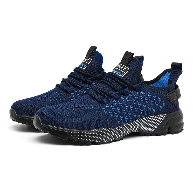 KinetiQ men's footwear, lightweight athletic trainers with breathable mesh and strong grip outsole.
