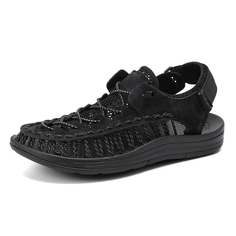 Gray Men's Knox Ryder breathable hiking sandals, excellent for outdoor adventures, quick-dry performance.
