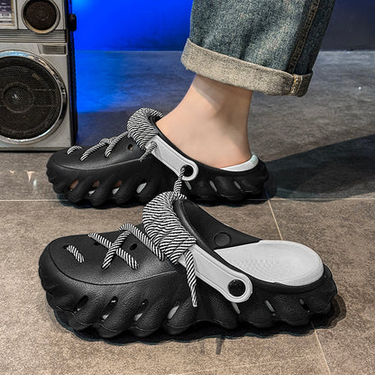 Men's lightweight laced clogs for supreme comfort and custom style, great for casual outings.