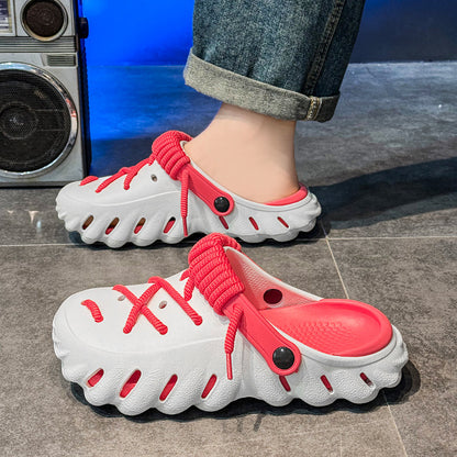 Everyday mens laced clogs, comfortable & versatile, perfect for outdoor and casual activities.