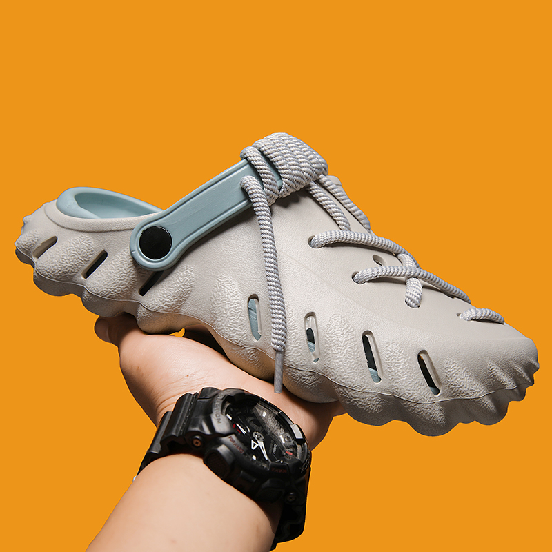Men's comfortable laced clogs, ultimate comfort and custom style for versatile casual wear.