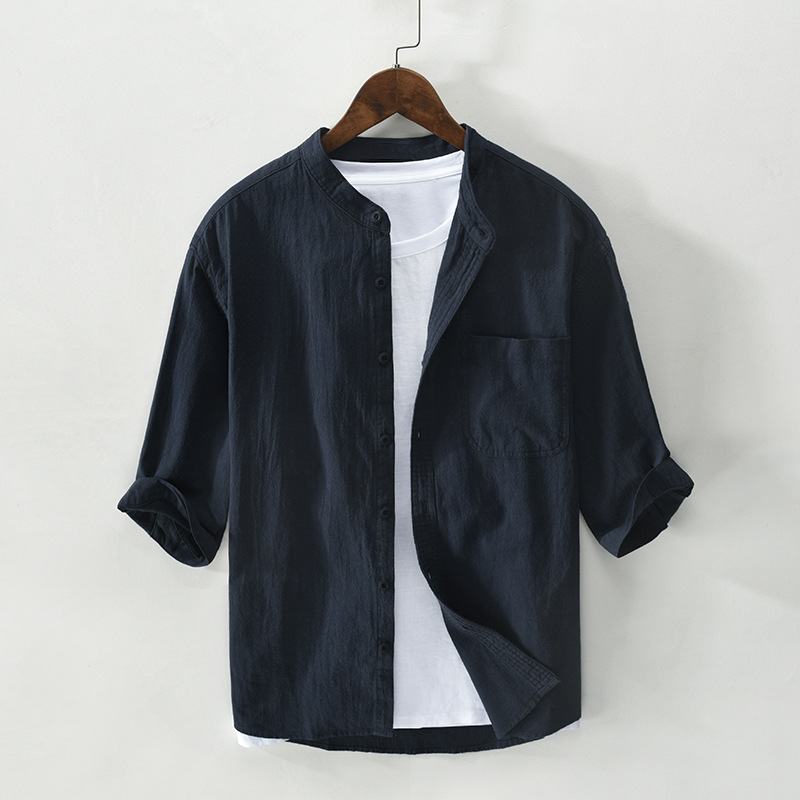New arrival men's white Sardinia Coastal Comfort Shirt, relaxed fit & casual for summer comfort.