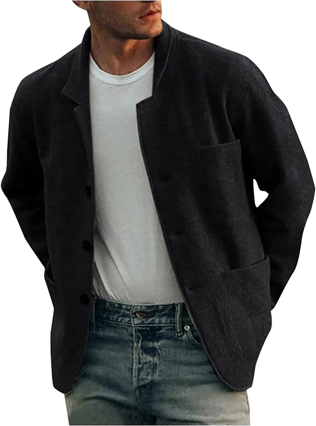 Durable men's lightly structured blazer, designed for comfort & a modern business casual look.