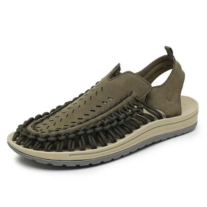 Durable & lightweight men's braided sandals, providing breathable comfort for all your walking needs.