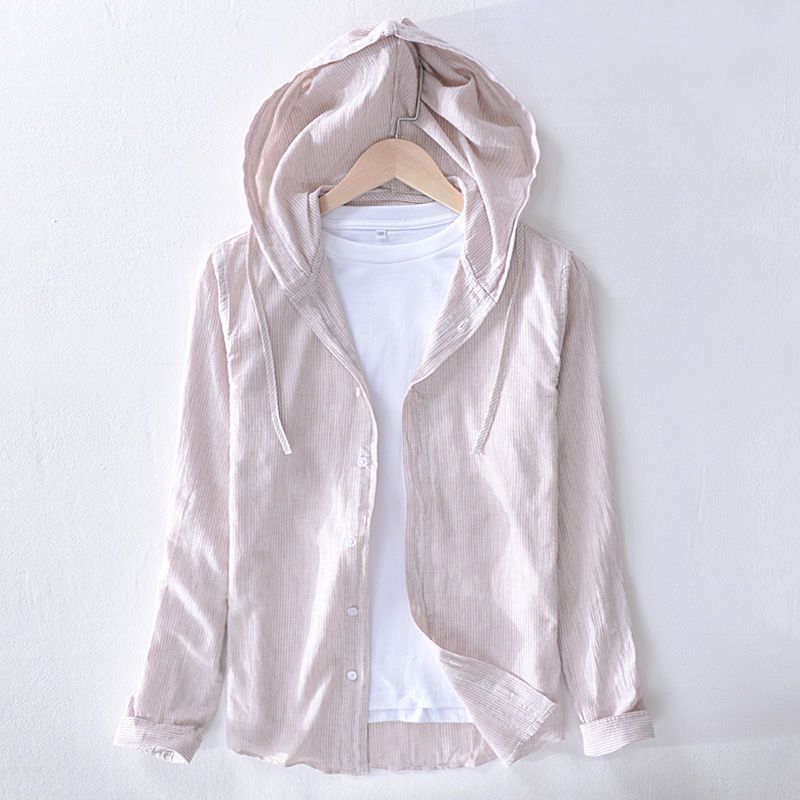 Men's everyday hoodie: lightweight, breathable, and comfortable with a stylish button-front design.