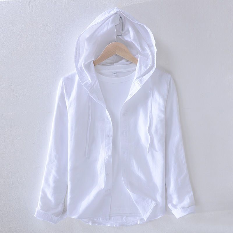 Stylish men's lightweight hoodie for versatile wear. Breathable, relaxed fit, button front for casual comfort.
