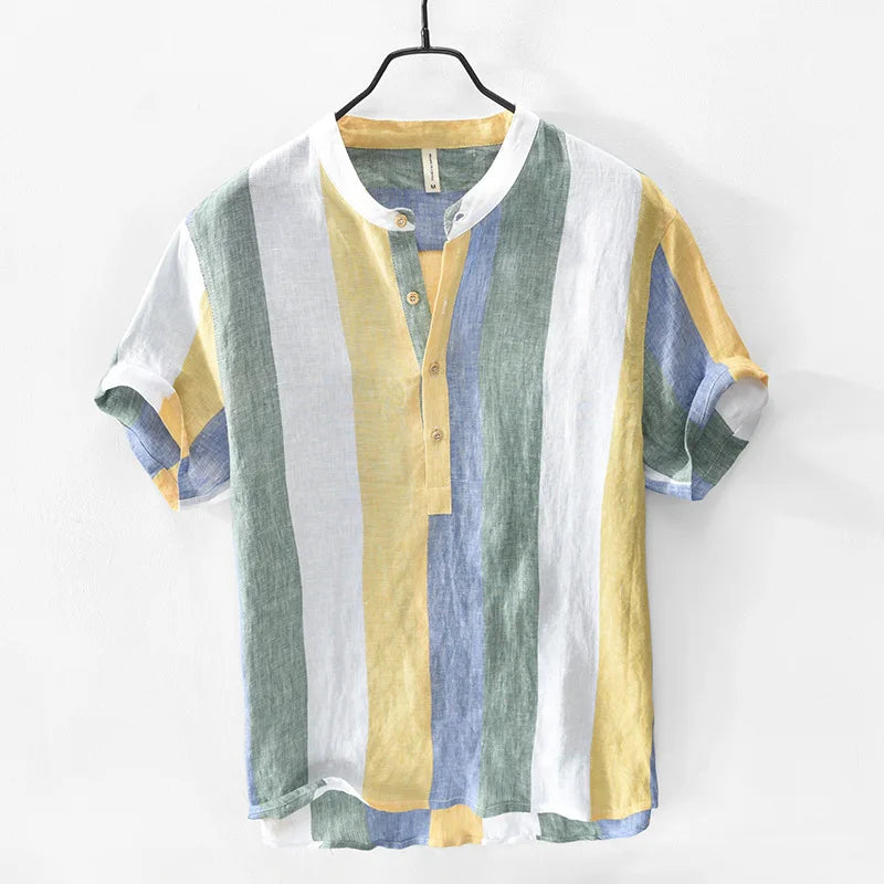 Comfortable men's button-down shirt in a lightweight, breathable fabric. Ideal for casual wear & everyday style.