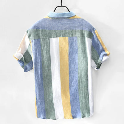 Lightweight men's summer shirt with a relaxed fit. Casual button-down, breathable top for men's everyday fashion.