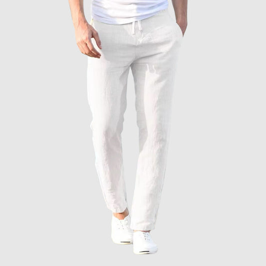 Men's lightweight casual drawstring pants, relaxed fit for everyday comfort and versatile style.