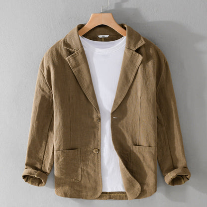 Men's lightweight casual jacket, stylish relaxed fit for everyday comfort & versatile outerwear.