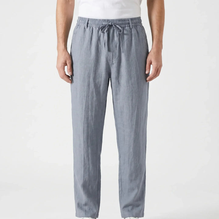 Men's spring fashion pants, lightweight with a straight leg and drawstring waist for everyday comfort.