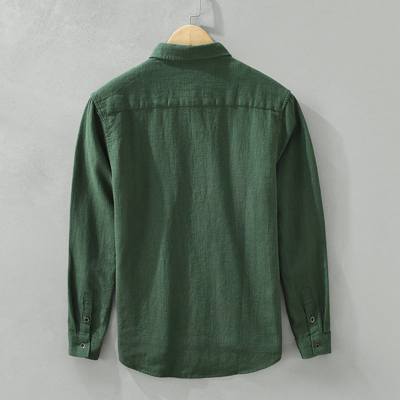 Soft and breathable men's lightweight long sleeve shirt, offering ultimate comfort for any casual occasion.