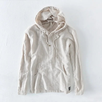 Everyday men's lightweight comfort hoodie, a versatile top for casual spring and summer fashion.