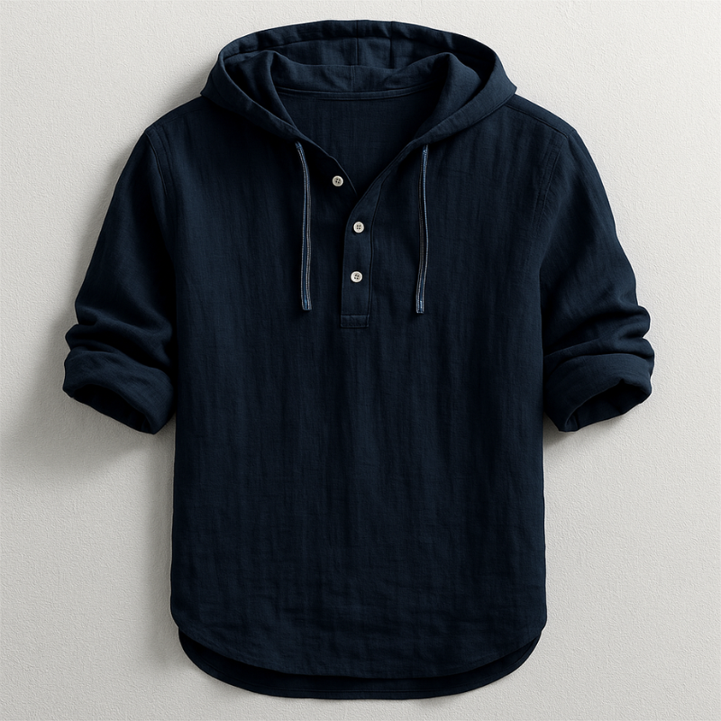 Men's versatile lightweight hoodie shirt, relaxed fit top for comfortable everyday style & summer fashion.