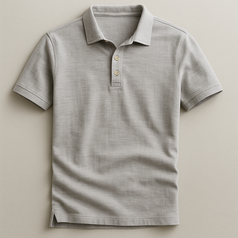 Classic men's short sleeve polo, featuring soft, breathable fabric for ultimate comfort and versatile style.
