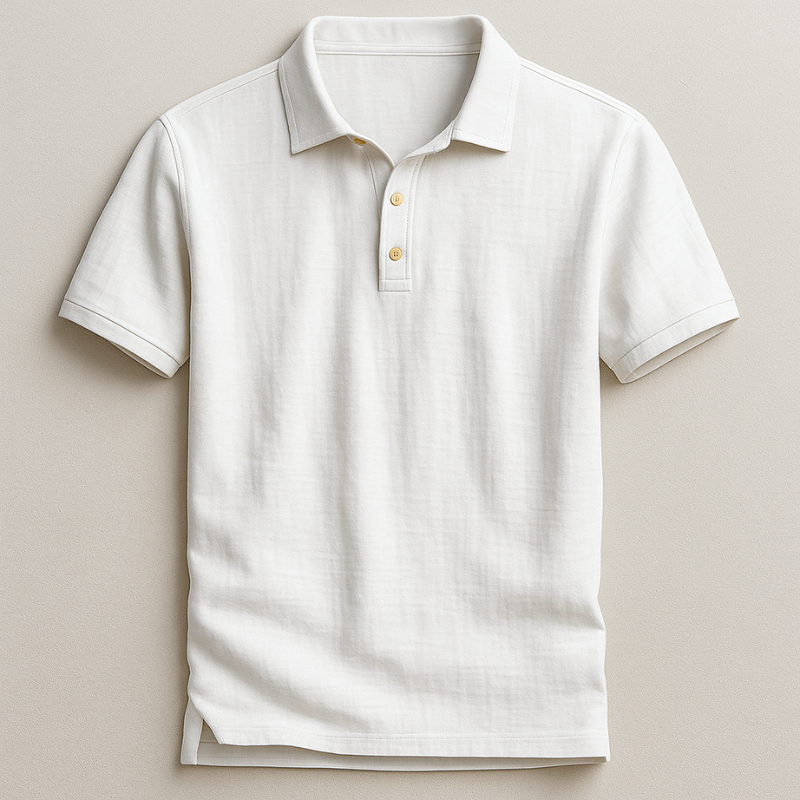 Everyday men's comfort polo shirt, lightweight & breathable for an active lifestyle. Versatile short sleeve top.