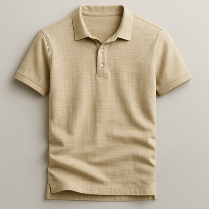 Men's comfort fit polo, ultra-lightweight and breathable, perfect for summer days or relaxed casual wear.