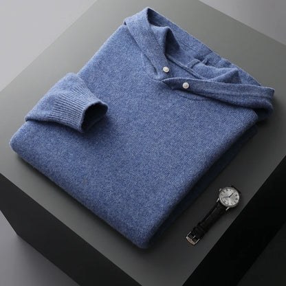 Close-up of lightweight fabric on men's comfort pullover hoodie. Breathable & soft for everyday wear.
