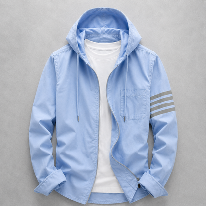 Men's lightweight hooded jacket in a tailored fit, perfect for everyday comfort & casual outerwear.