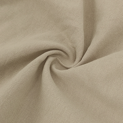 Men's breathable linen polo matching set, offering lightweight comfort for casual summer style.