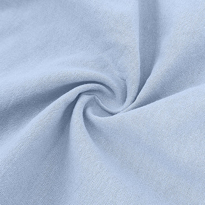 Comfortable men's linen polo and shorts set, ideal for summer loungewear and relaxed style.