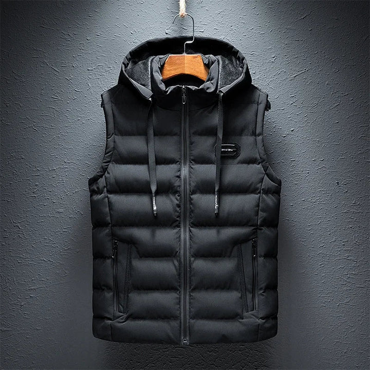 Warm men's lightweight vest, a comfortable padded option for everyday wear and casual style.