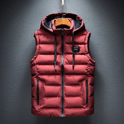 Men's versatile padded vest, offering warmth and a stylish lightweight design for everyday comfort.