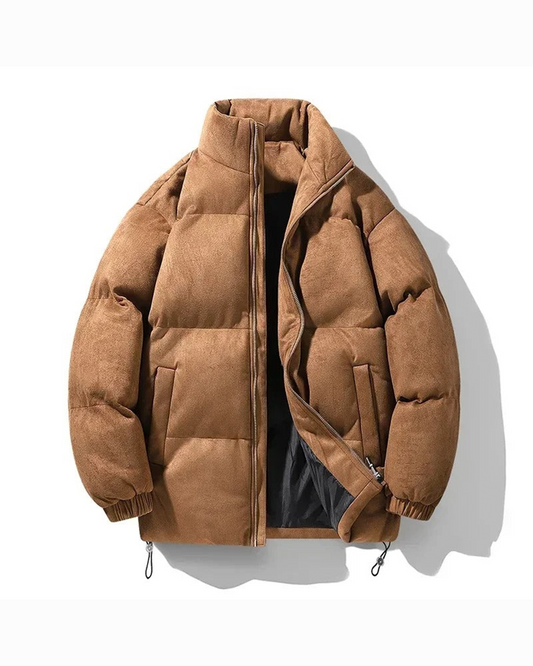 Men's lightweight puffer jacket, ideal for fall & winter warmth, perfect for everyday casual style.