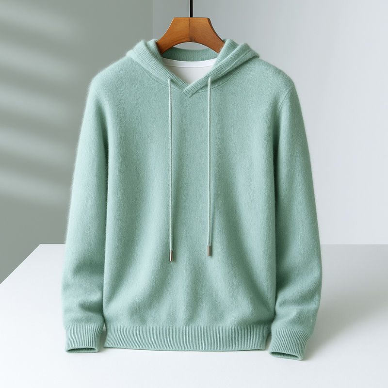 Men's lightweight pullover hoodie in a soft, comfortable fabric, perfect for casual everyday wear or layering.