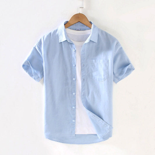 Men's lightweight short sleeve shirt, perfect for casual summer style and warm weather comfort.