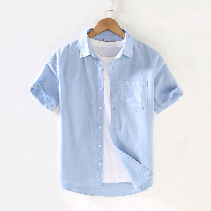 Men's lightweight short sleeve shirt, perfect for casual summer style and warm weather comfort.