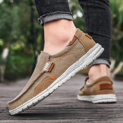 Breathable & comfortable men's slip-on loafers, ideal for walking & everyday wear. Lightweight design.