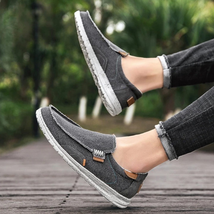Versatile men's lightweight slip-ons, perfect for casual outfits. Breathable, comfortable, and stylish everyday footwear.