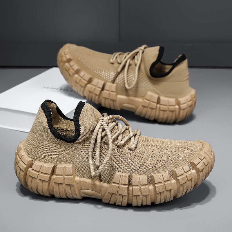 Breathable men's athletic footwear, perfect for urban exploration and casual wear.